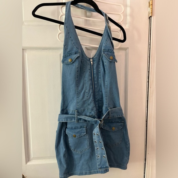 Denim Halter neck dress - Picture 4 of 4